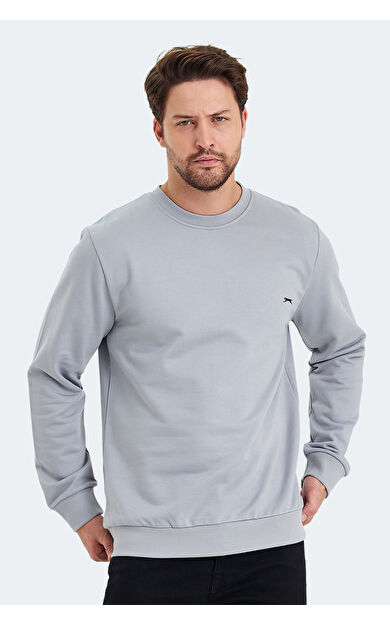 Slazenger KORAL IN Erkek Sweatshirt Gri