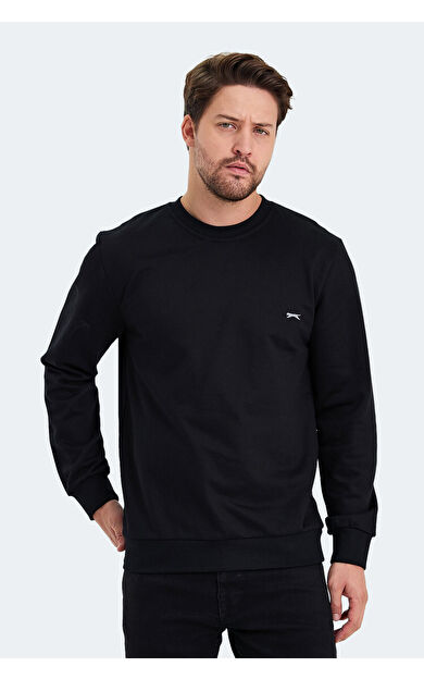 Slazenger KORAL IN Erkek Sweatshirt Siyah
