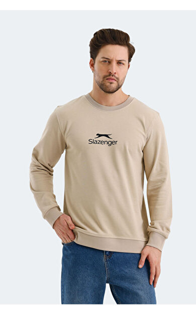 Slazenger ORTWIN IN Erkek Sweatshirt Bej