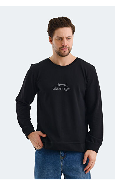 Slazenger ORTWIN IN Erkek Sweatshirt Siyah