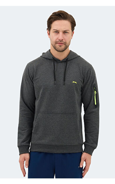 Slazenger OZZY IN Erkek Sweatshirt Koyu Gri