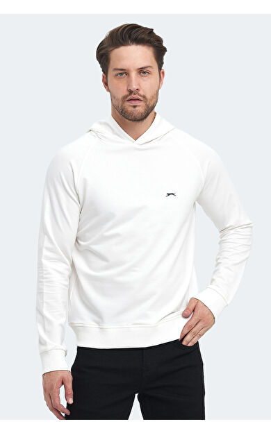 Slazenger KICKER Erkek Sweatshirt Kırık Beyaz