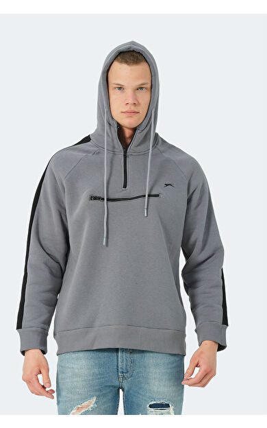 Slazenger KLEMENT IN Erkek Sweatshirt Koyu Gri