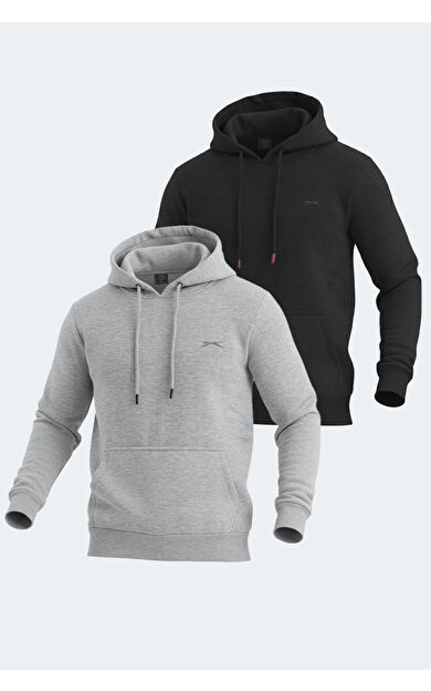 Slazenger KEANS 2 li set Erkek  Siyah - Gri Sweatshirt