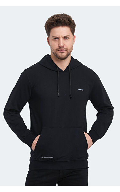 Slazenger OBRA IN Erkek Sweatshirt Siyah