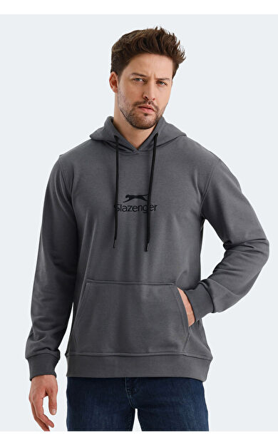 Slazenger ONCA IN Erkek Sweatshirt Koyu Gri
