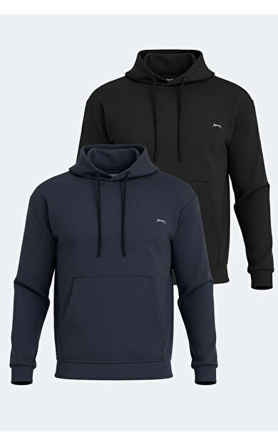 Slazenger KULA 2 li set Erkek  Siyah - Gri Sweatshirt
