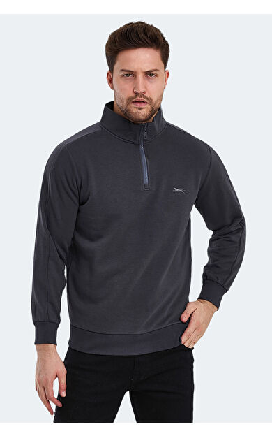 Slazenger SAMMY IN Erkek Sweatshirt Koyu Gri