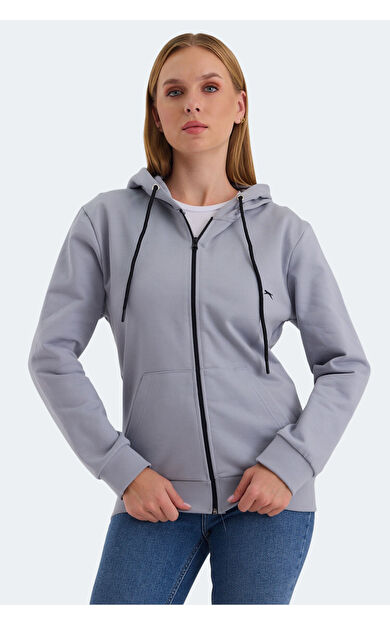 Slazenger KATYA Kadın Sweatshirt Gri
