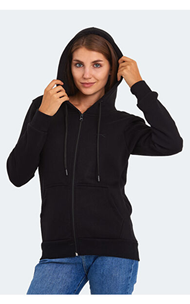 Slazenger KATYA Kadın Sweatshirt Siyah