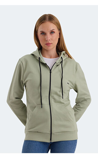 Slazenger KATYA Kadın Sweatshirt Yeşil