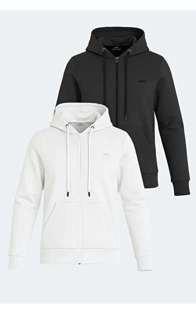 Slazenger KATYA 2 li set Kadın  Beyaz - Siyah Sweatshirt