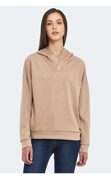 Slazenger KENZIE I Kadın Sweatshirt Bej