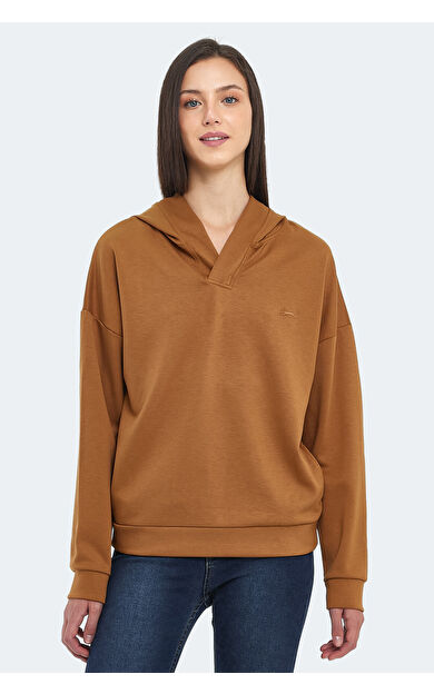 Slazenger KENZIE I Kadın Sweatshirt Hardal