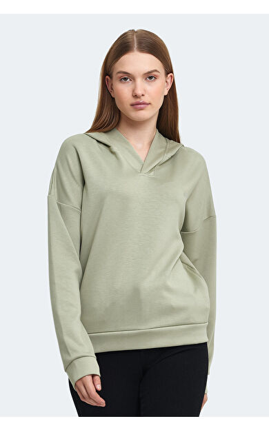 Slazenger KENZIE I Kadın Sweatshirt Açık Yeşil