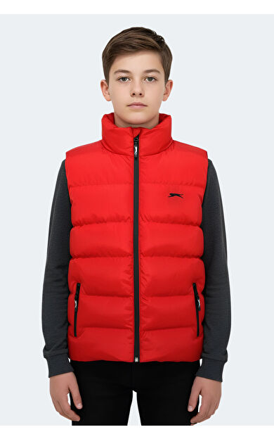 Slazenger NEPTUNE IN Unisex Çocuk Yelek Kırmızı