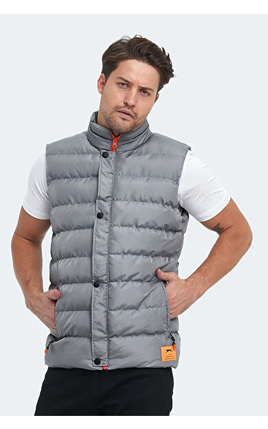 Slazenger HELEN Erkek Yelek Taş Gri