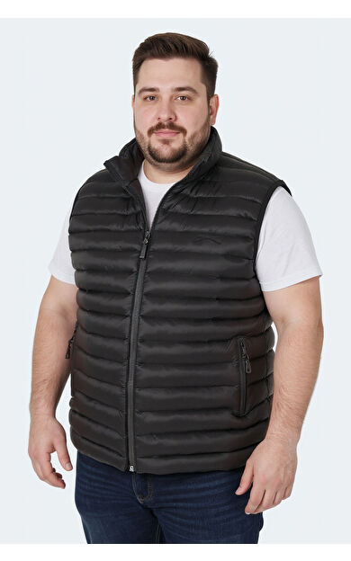 Slazenger HERA Büyük Beden Erkek Yelek Siyah