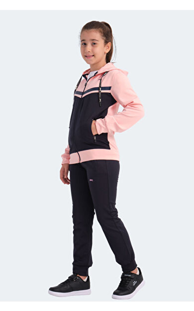 Slazenger NOON Kız Çocuk Eşofman Takımı Lacivert / Pembe