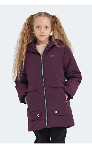 Slazenger CAMELIA Kız Çocuk Mont &amp; Kaban Mor