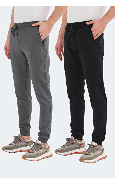 Slazenger VENOM 2 Lİ SET Erkek  Siyah - Koyu Gri Pantolon