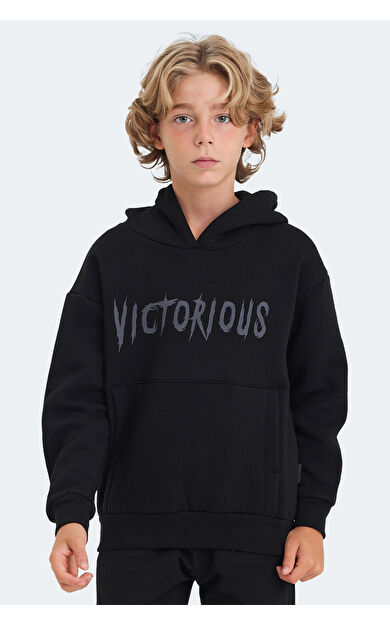 Slazenger LEXUS Unisex Çocuk Sweatshirt Siyah