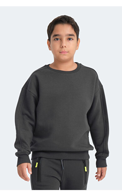 Slazenger LOGAN  Sweatshirt Koyu Gri