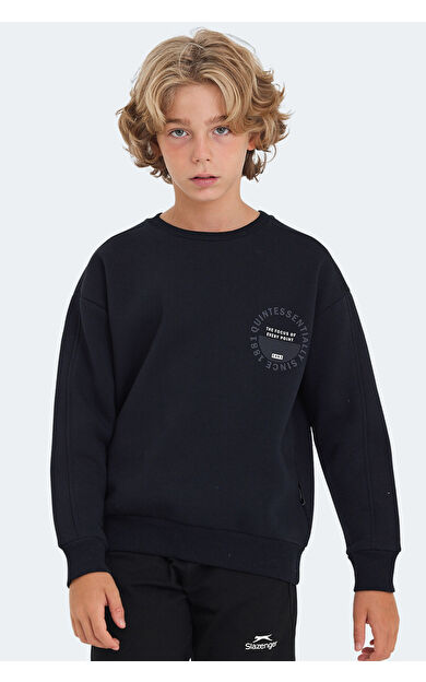 Slazenger LONE Unisex Çocuk Sweatshirt Lacivert
