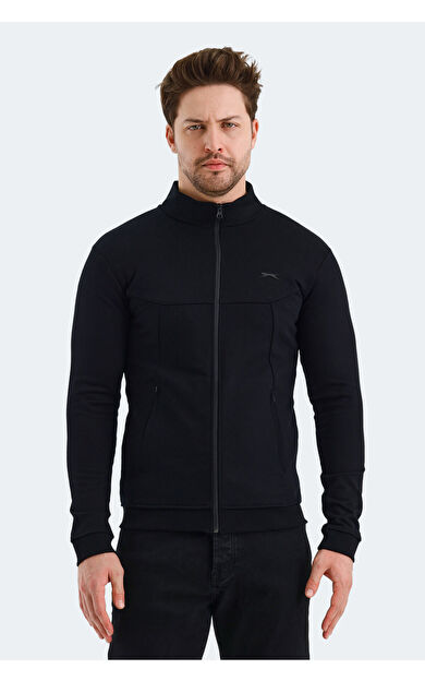 Slazenger VISUAL Erkek Sweatshirt Siyah