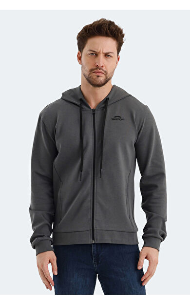 Slazenger VENDA Erkek Sweatshirt Koyu Gri