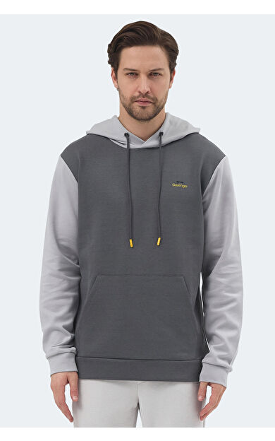 Slazenger VIOLA Erkek Sweatshirt Koyu Gri / Siyah