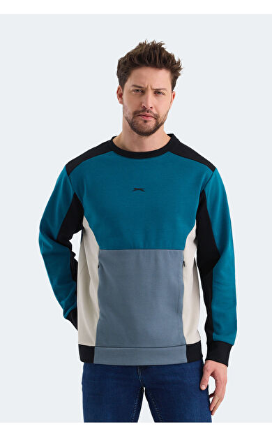 Slazenger VITALI Erkek Sweatshirt Petrol