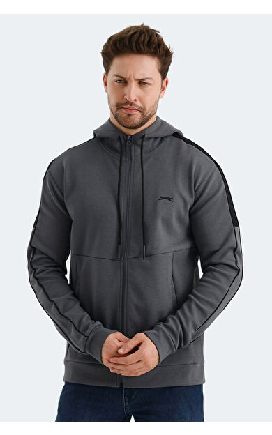 Slazenger VALERYA Erkek Sweatshirt Koyu Gri