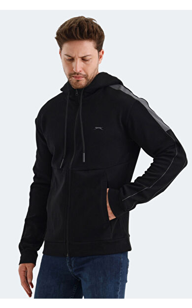 Slazenger VALERYA Erkek Sweatshirt Siyah
