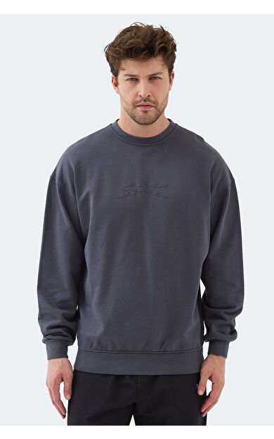 Slazenger VADIK Erkek Sweatshirt Koyu Gri