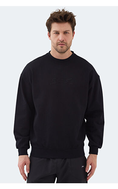 Slazenger VADIK Erkek Sweatshirt Siyah