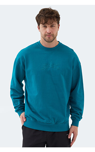Slazenger VADIK Erkek Sweatshirt Petrol