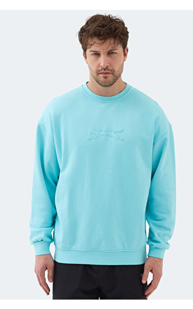 Slazenger VADIK Erkek Sweatshirt Turkuaz