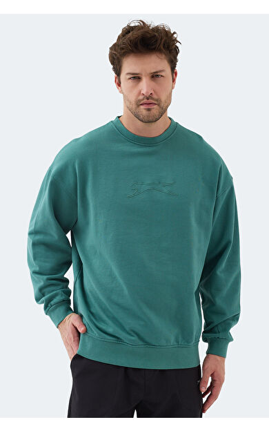 Slazenger VADIK Erkek Sweatshirt Yeşil
