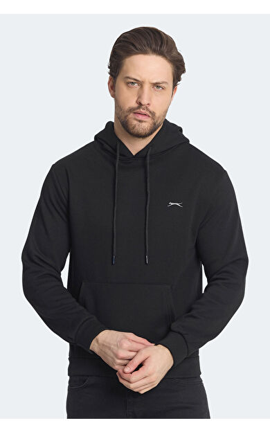 Slazenger KICKSON Erkek Sweatshirt Siyah