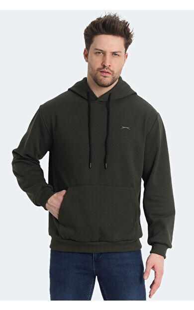 Slazenger KICKSON Erkek Sweatshirt Haki