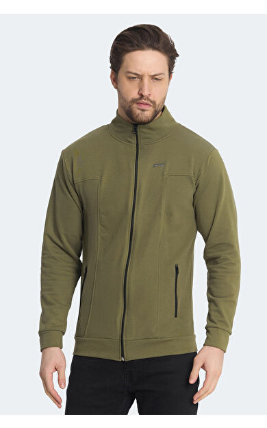 Slazenger KAGISONA Erkek Sweatshirt Haki
