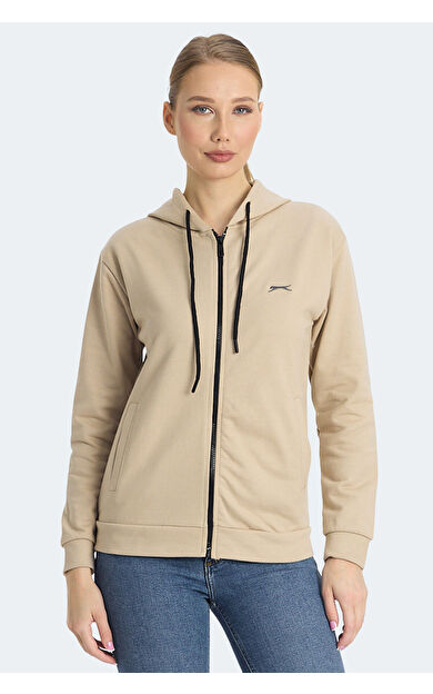 Slazenger KINET Kadın Sweatshirt Bej