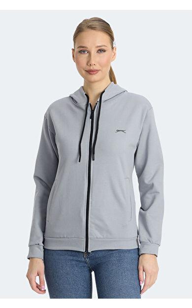 Slazenger KINET Kadın Sweatshirt Gri