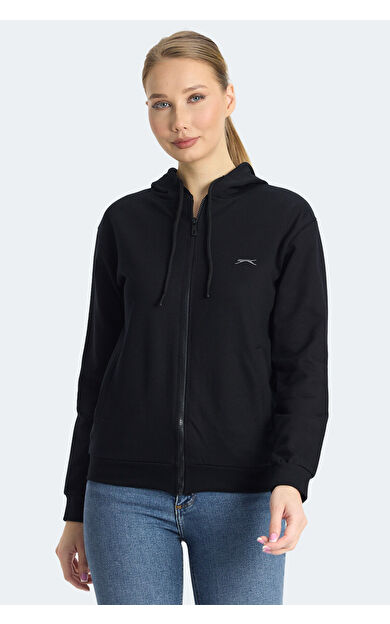 Slazenger KINET Kadın Sweatshirt Siyah