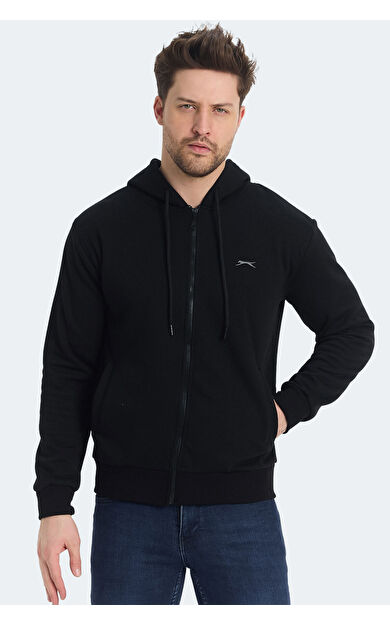 Slazenger KOZZAX Erkek Sweatshirt Siyah