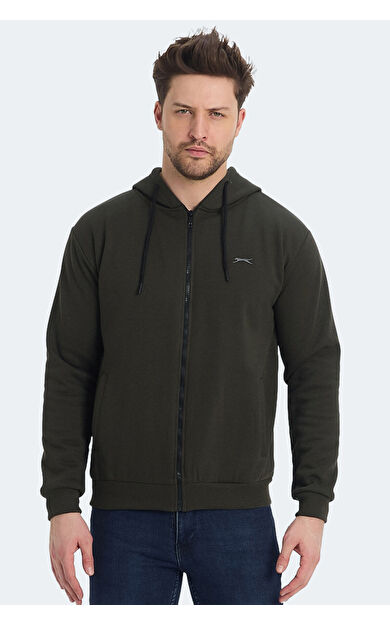 Slazenger KOZZAX Erkek Sweatshirt Haki