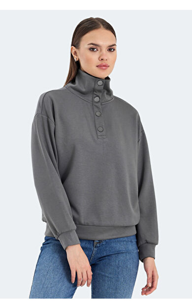 Slazenger VIDAL Kadın Sweatshirt Koyu Gri