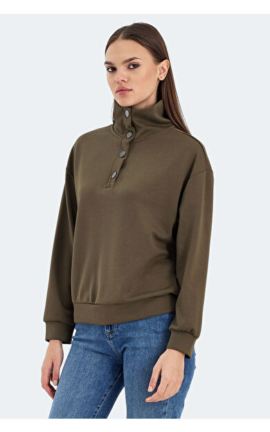 Slazenger VIDAL Kadın Sweatshirt Haki