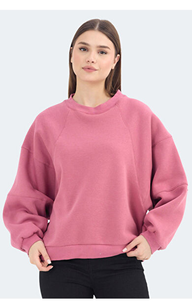 Slazenger VIA Kadın Sweatshirt Gül